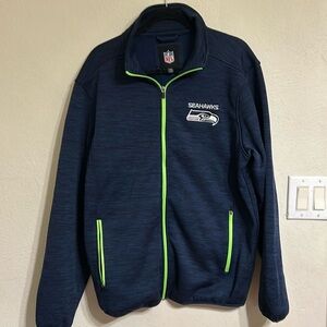 Men’s zip up lightweight  Seahawks sweatshirt Sz. Large